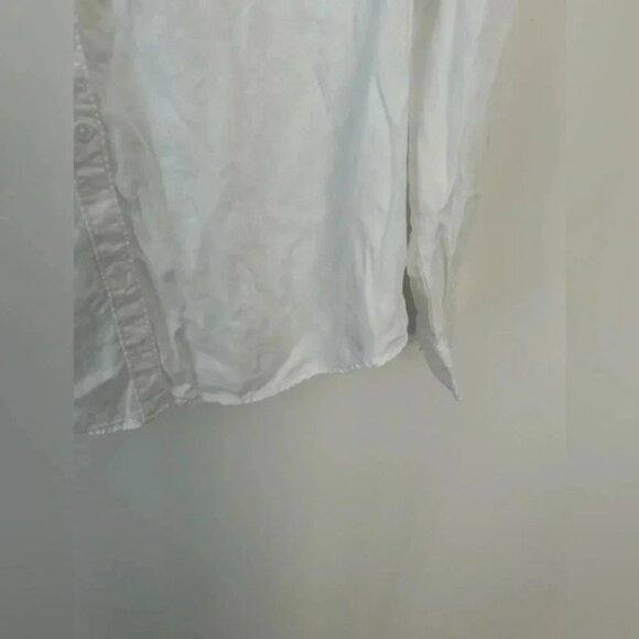 Liz Claiborne white 100% lyocell minimalist blouse - Picture 4 of 9
